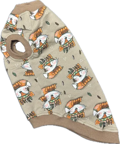 бавовна футболка інді лисиці розмір XS за 350 грн - одяг для кота сфінкса