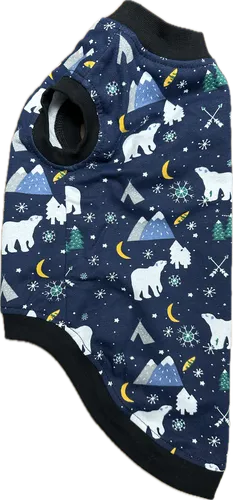 бавовна футболка полярна ніч розмір M за 380 грн - одяг для кота сфінкса