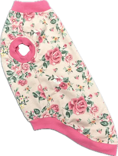 бавовна футболка троянди на рожевому розмір XS за 350 грн - одяг для кота сфінкса