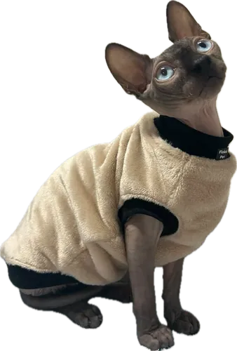 велсофт безрукавка крем розмір S за 420 грн - одяг для кота сфінкса